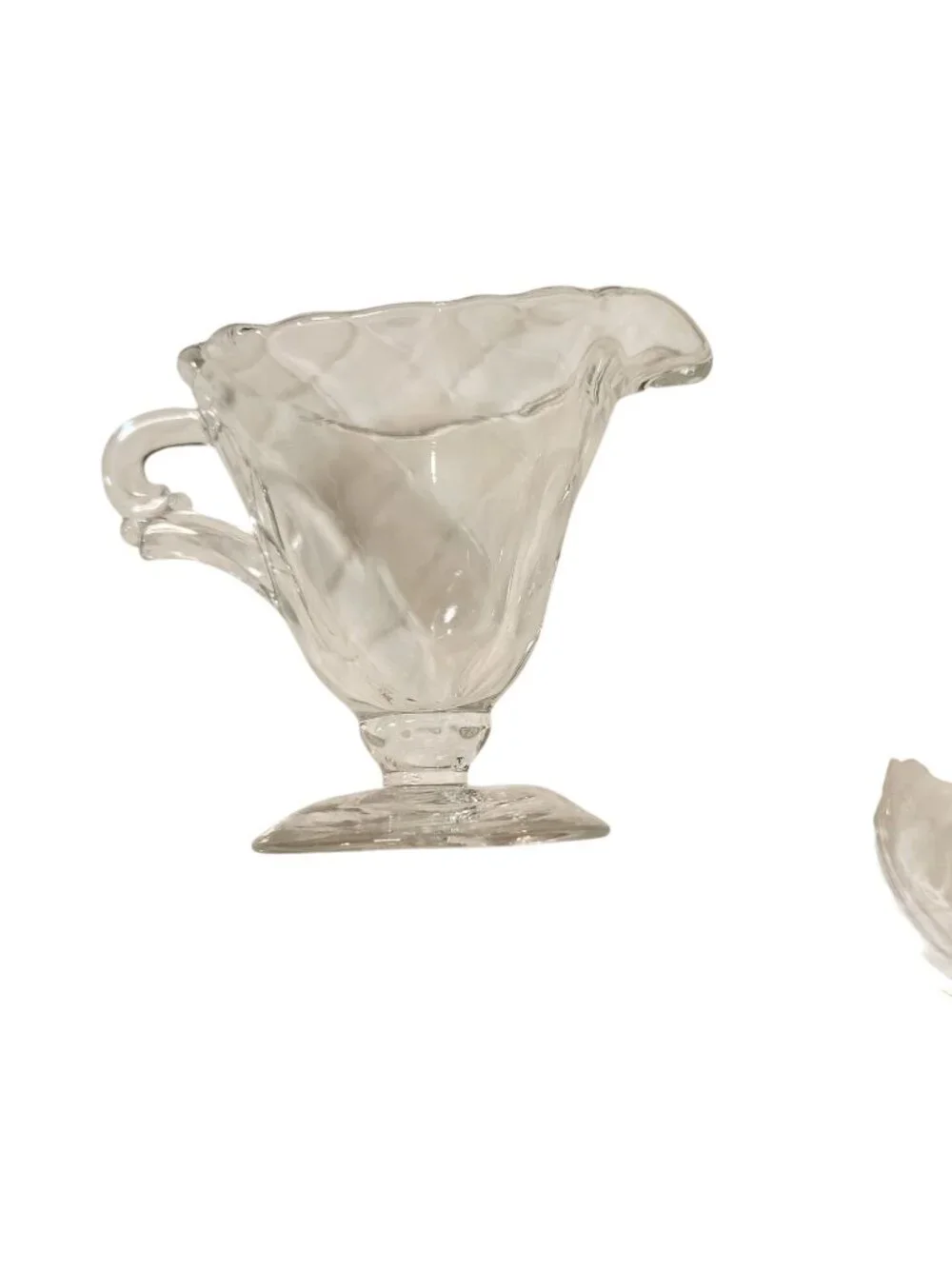 Vintage Imperial Glass Candlewick & Others Creamer / Syrup 3.5